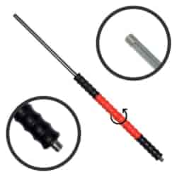 Lanca prosta Iso 77 - 700 mm black- red- black