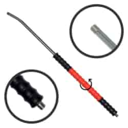 Lanca gięta Iso 77 - 1000 mm black- red- black