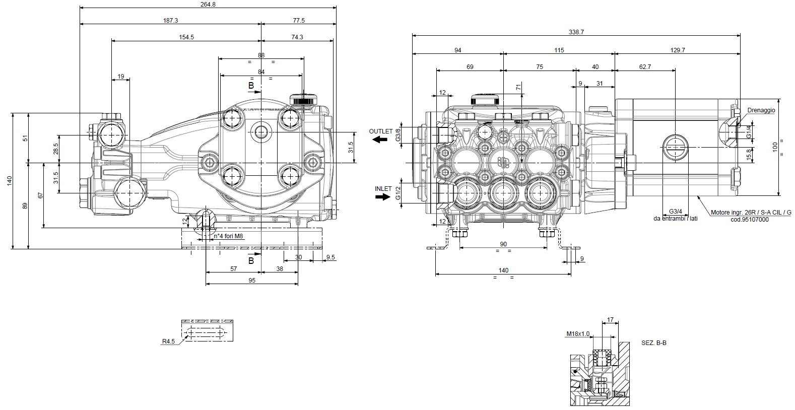 Čerpadlo s hydraulic motor IP E32121IV
