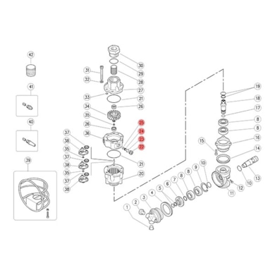 Reparatursatz für Tankreiniger A80R - KIT3