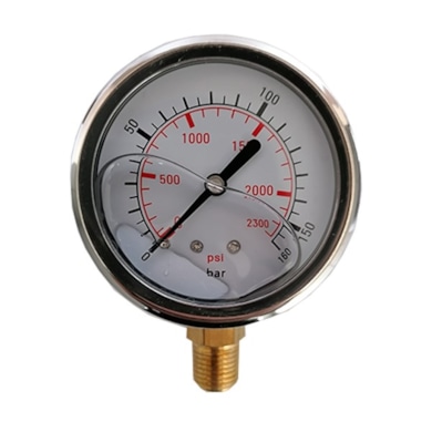 Manometer NW 63 - 160 bar 1/4  AG ausgang unten