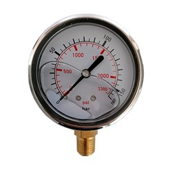 Pressure gauge DN 63 - 160 bar 1/4  M Side
