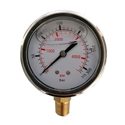 Pressure gauge DN 63 - 315 bar 1/4  M Side