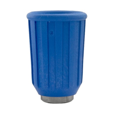Nakrętka mocowania dyszy 1/4 F inox-guma-niebieski