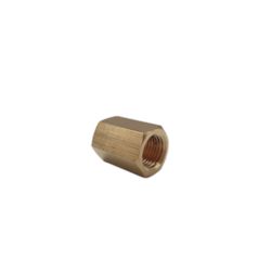Nipple 1/4  F - 1/4  F brass