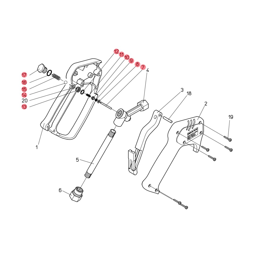 Reparatursatz für Pistole ST-1100