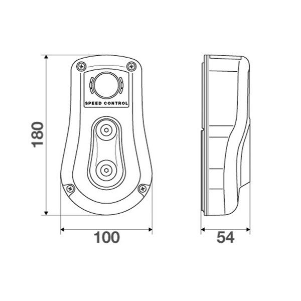 “Speed control” rewinding brake