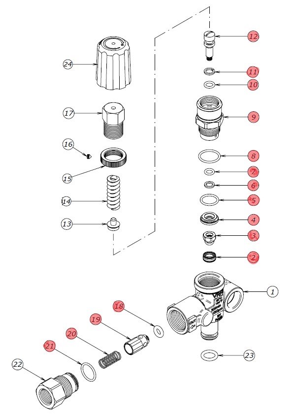 Náhradné diely pre VRF2 KIT2