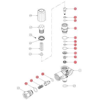 Komplet naprawczy - by pass VRF2 KIT2