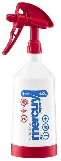 Postrekovač Merkury Super 360 Pro+ 1L červená