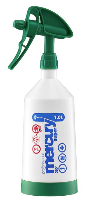 Postrekovač Merkury Super 360 Pro+ 1L zelená