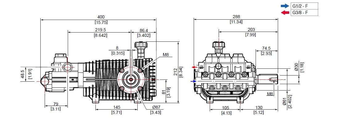 Čerpadlo Comet TW 40100 S 14,2l/min 700bar 1450rm