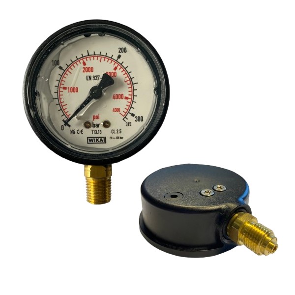 Pressure gauge DN 63 - 250 bar 1/4  M Side