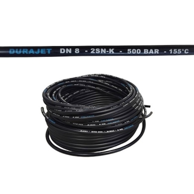 Wąż ciśnieniowy DURAJET DN8*2 500 bar Black Smooth