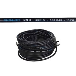 Wąż ciśnieniowy DURAJET DN8*2 500 bar Black Smooth