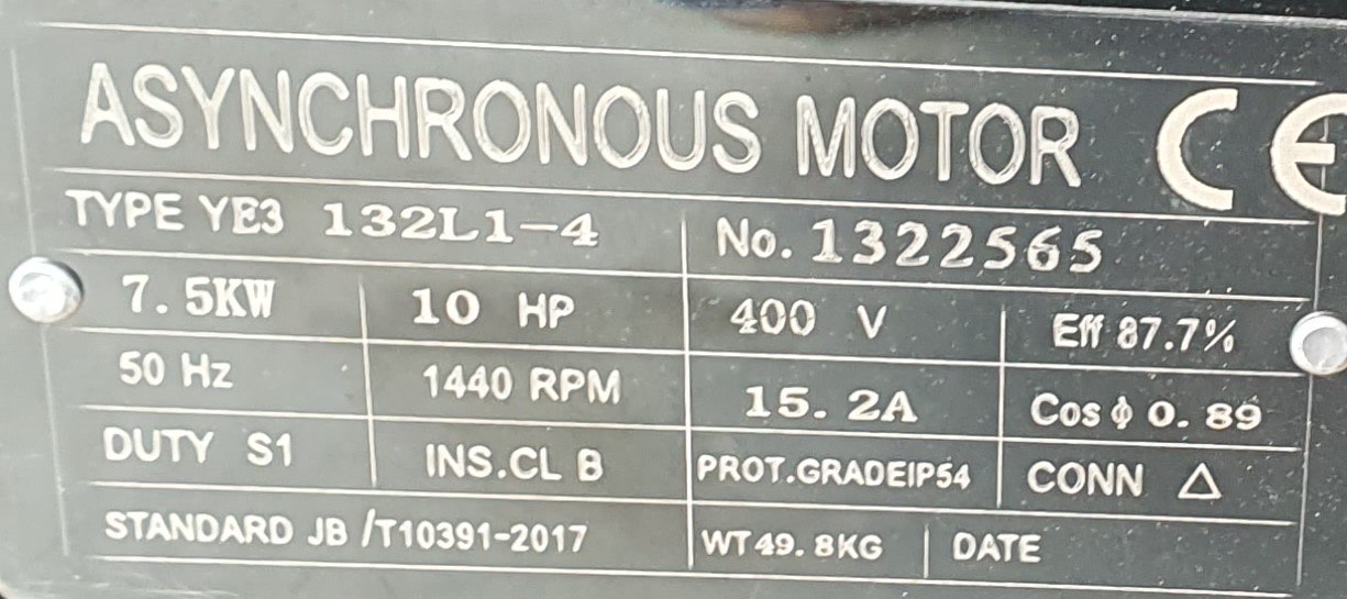 Elektromotor B 400V 7,5kW H132 - bez shaft