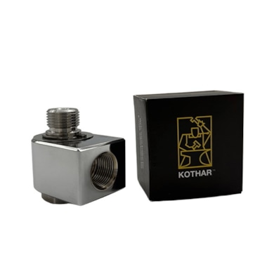 Złącze obr. ram. 90 KOTHAR 3/8  M - 1/4  F - CHROM