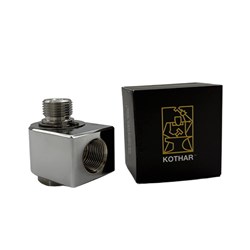 Swivel connection 90° 3/8  F - 3/8  M KOTHAR CHROM
