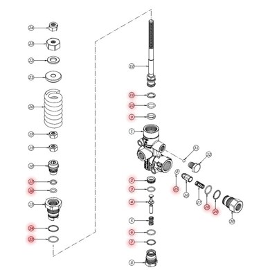 Spare parts for VHP66