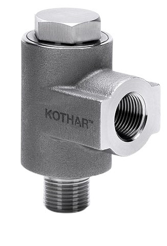 Otočný connection T90° 3/8" M - 3/8" F KOTHAR nerez