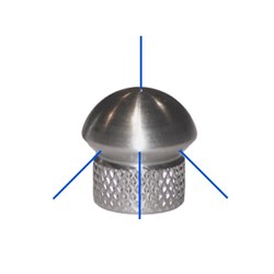 Dysza kanalizacyjna 1/8  F 3+1 - 090