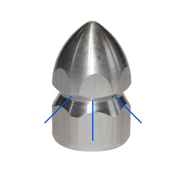 Kanalizačná tryska 3/8" F 3 - 045