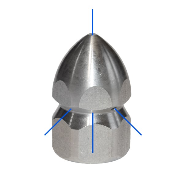 Dysza kanalizacyjna 3/8  F 3+1 - 150