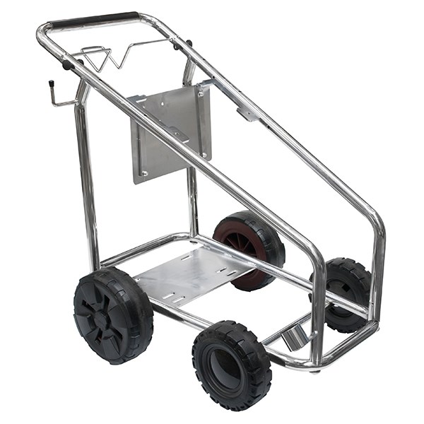 Wózek pod pomposilnik - chrom