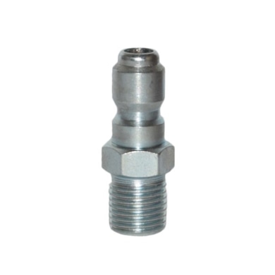 Stecknippel 12 mm 1/4  AG - verznikt Stahl