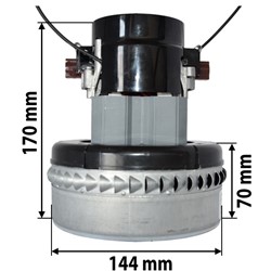 Vacuum motor 1100 W 2-turbine
