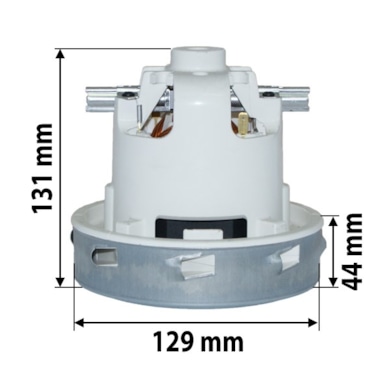 Saugturbine 1100 W 2-stufig, by pass
