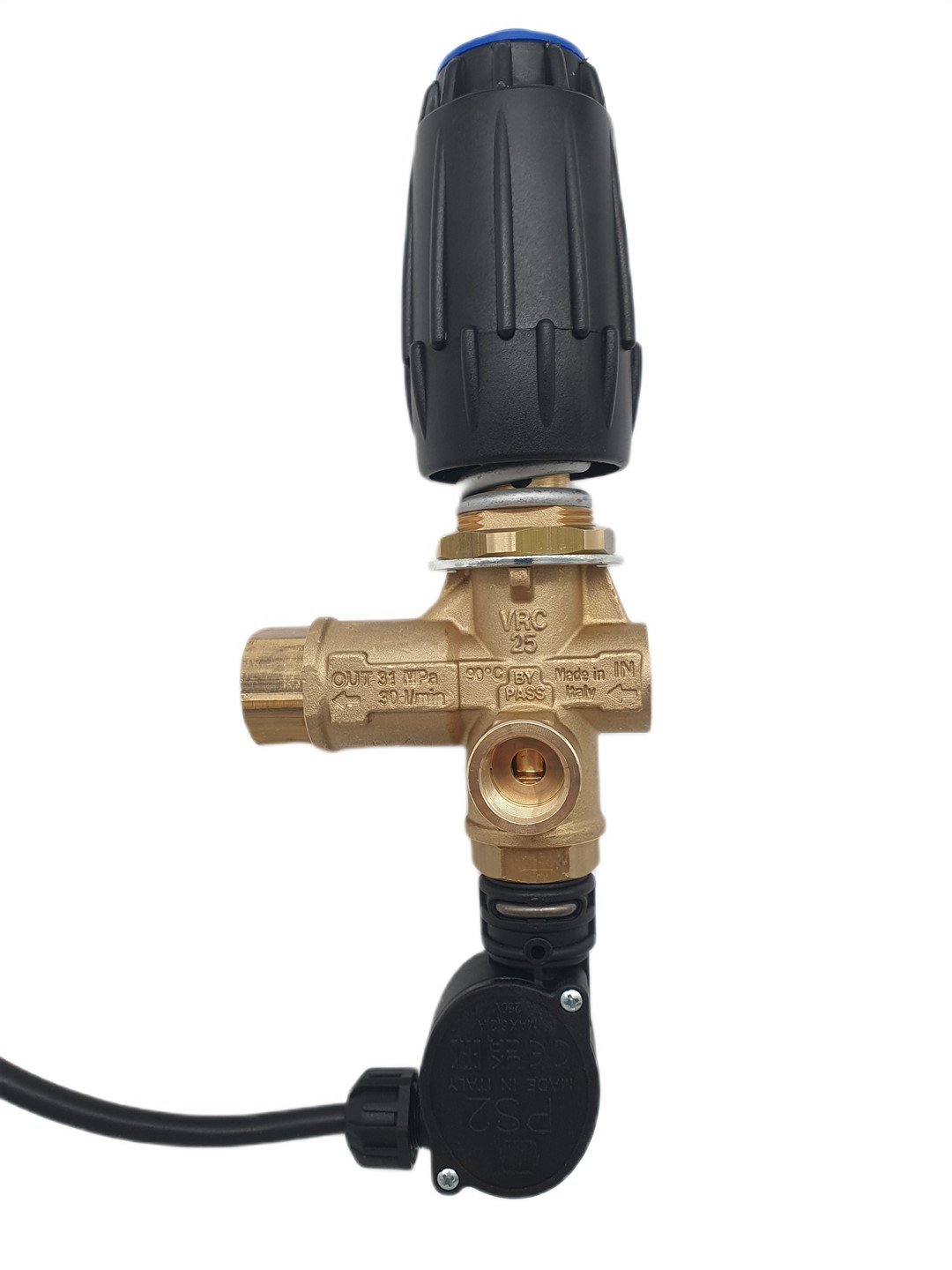 Produktbild von 1/4″ DC 24V Hochdruckschalter Für RO-Wassersysteme – 0,25 MPa, Weiß, Umkehrosmose, Wasseraufbereitung