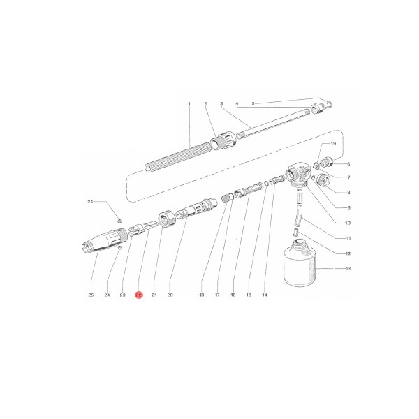 Deflector for foam lance Interpump - pos.22