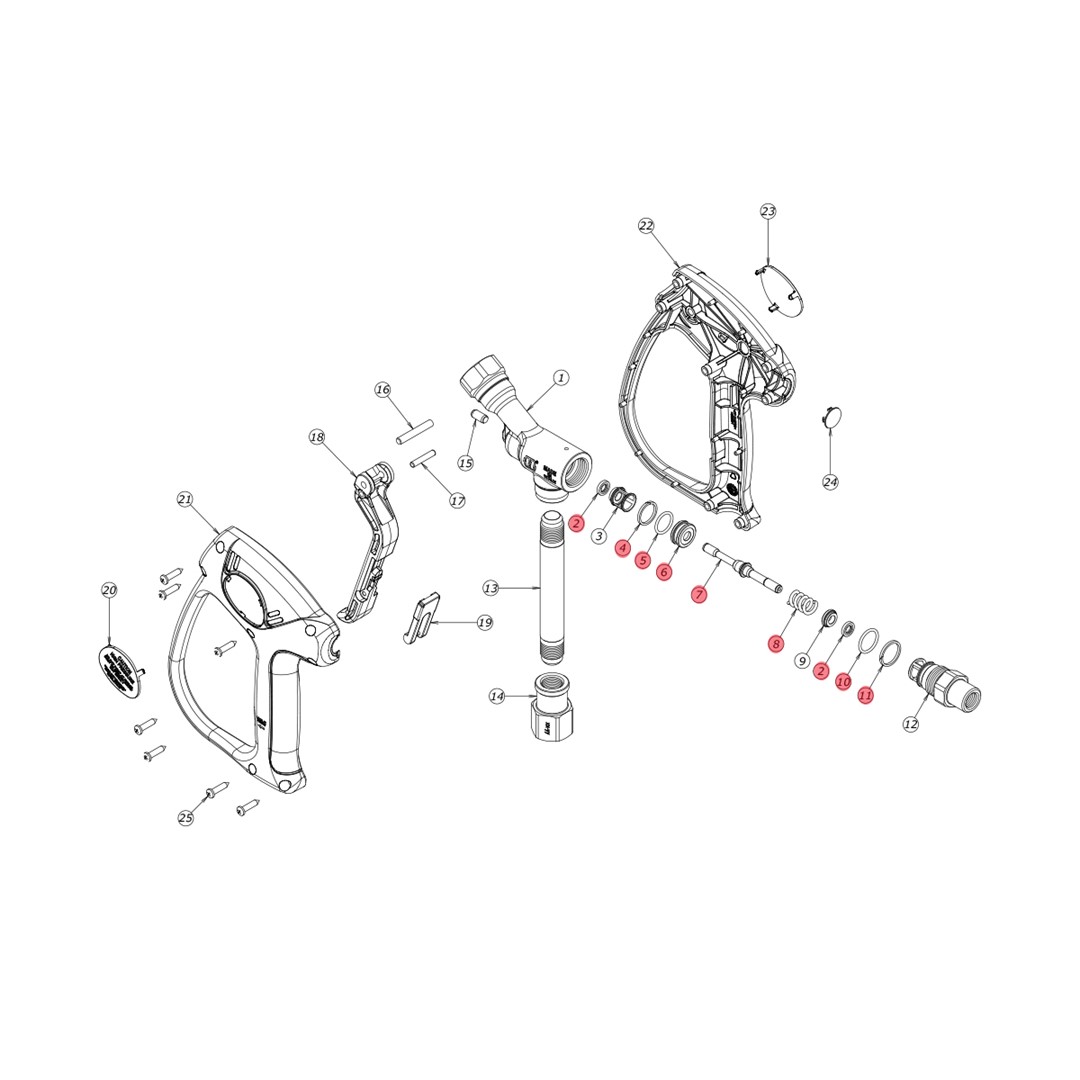 Reparatursatz für Pistole ML510-ML710