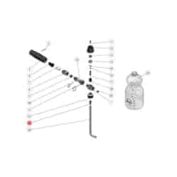 Redukcja mosiężna 1/8  + 8 mm do lancy piany LS3