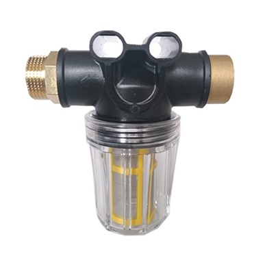 Water filter with nipple 1” F - 1” M 80 mesh