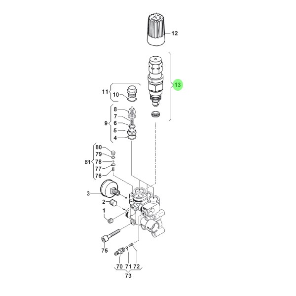 By-Pass Ventil Comet 140 bar