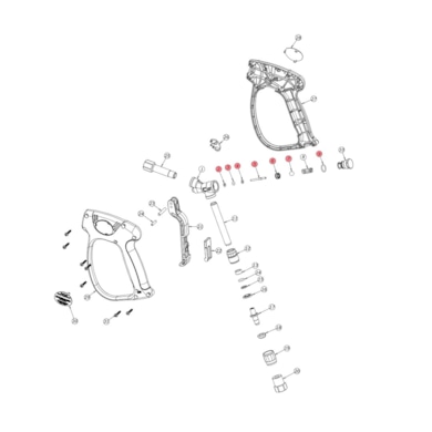 Spare parts kit for spray gun ML955-ML956