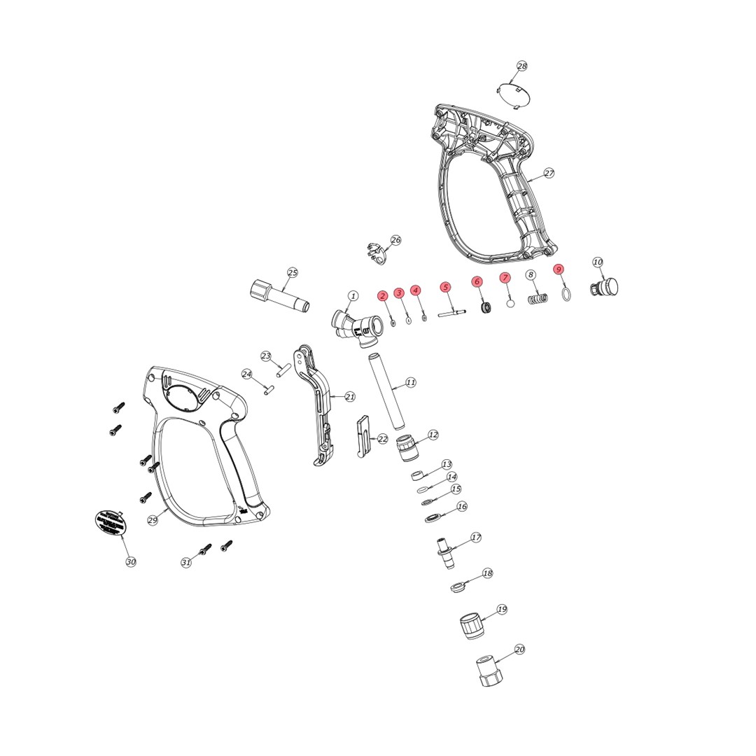 Reparatursatz für Pistole ML955-ML956