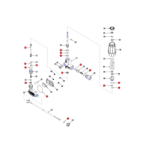 Spare parts for VRT3 with switch