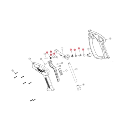 Spare parts kit for spray gun MV951 - freeze stop