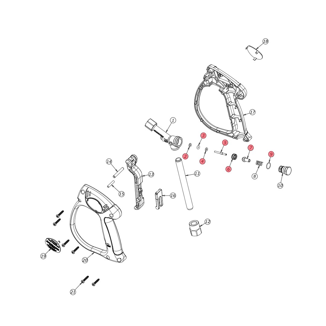 Spare parts kit for spray gun MV925 - freeze stop