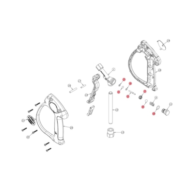 Spare parts kit for spray gun MV925 - weep