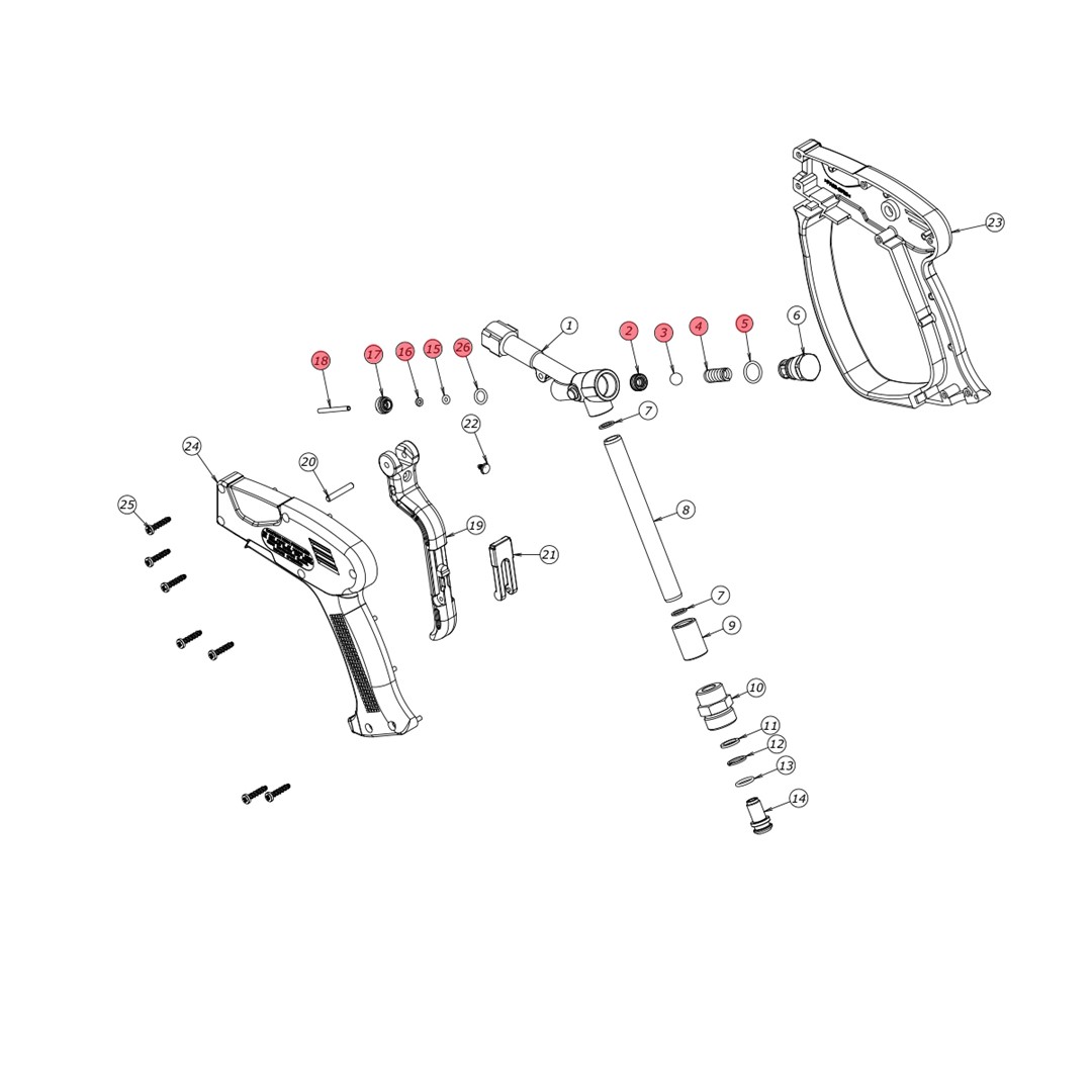 Reparatursatz für Pistole MV951