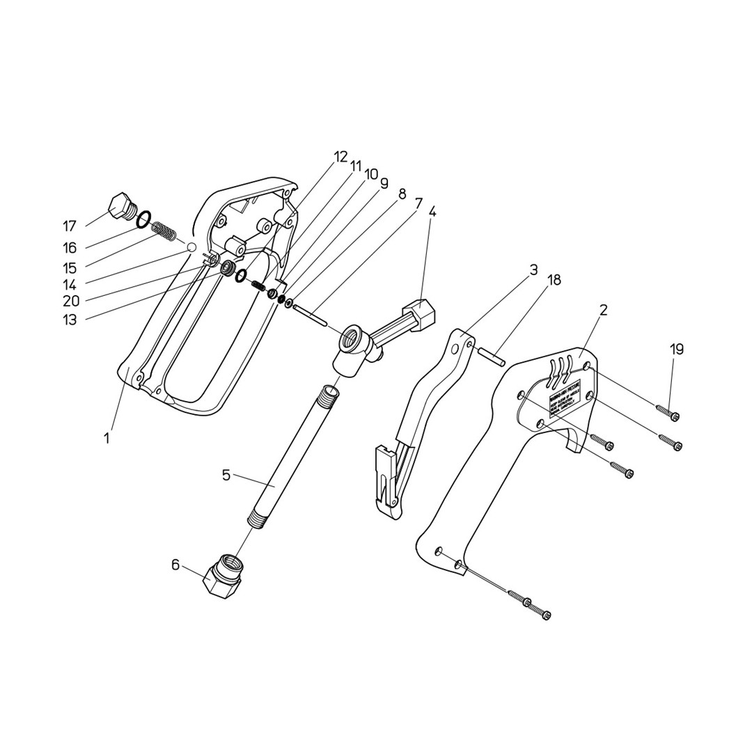 Striekacia pištoľ ST-1100 3/8" F - 1/4" F