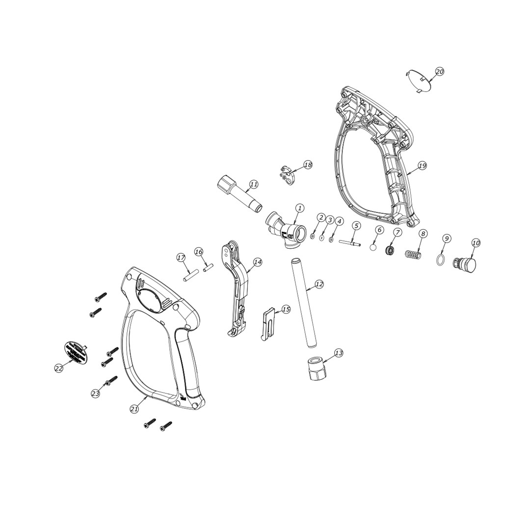 Striekacia pištoľ ML955 keramická BALL 3/8" F - 1/4" F