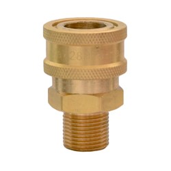 Quick coupling 15 mm 3/8  M - brass