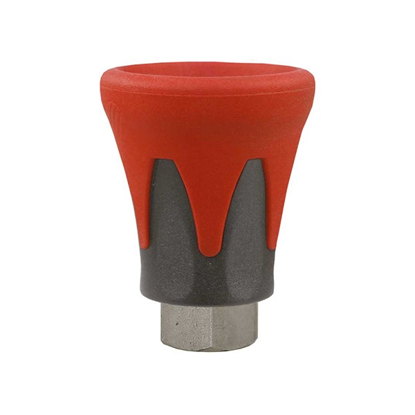 Nakrętka mocowania dyszy ST-10 inox-red-black