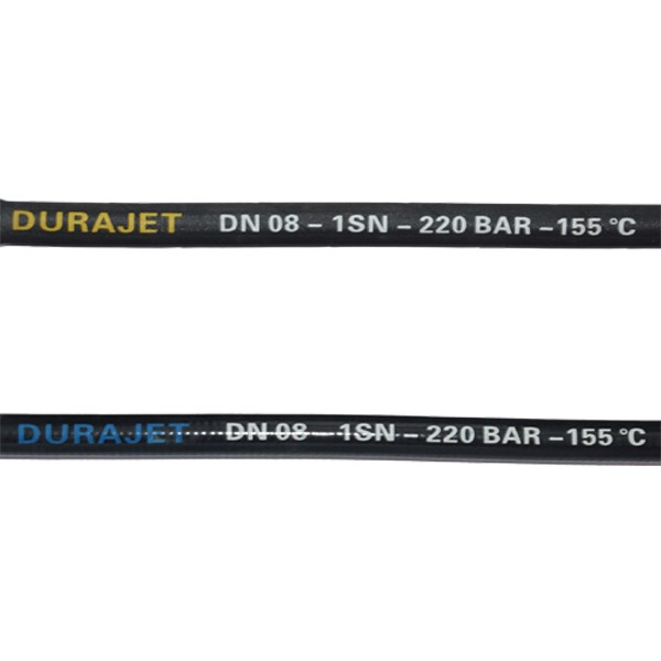 HP hose DURAJET - DN 8*2 400bar Black Smooth Cover