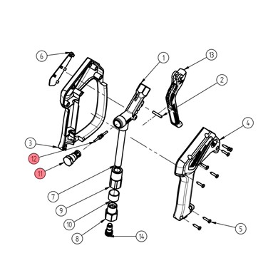 Reparatursatz für Pistole ST-2300 FS, Easywash FS